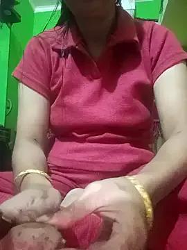 SAXYTannuja — Boob oiling